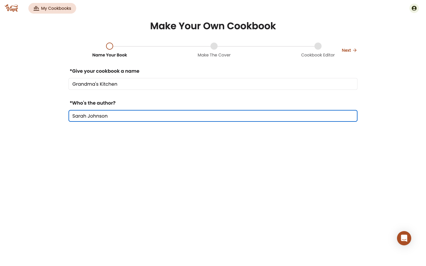 Name Your Book step